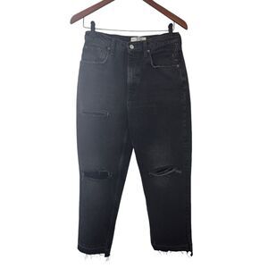 Free People Womens Size 28‎ We the Free Lita Crop Straight Leg Distressed Jeans